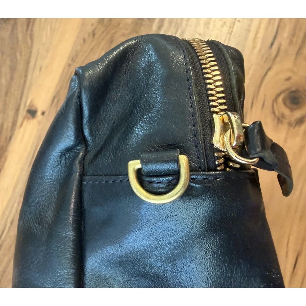 Clare V Black Leather Camera Crossbody Bag Top Handle No Strap Made USA - Picture 10 of 10